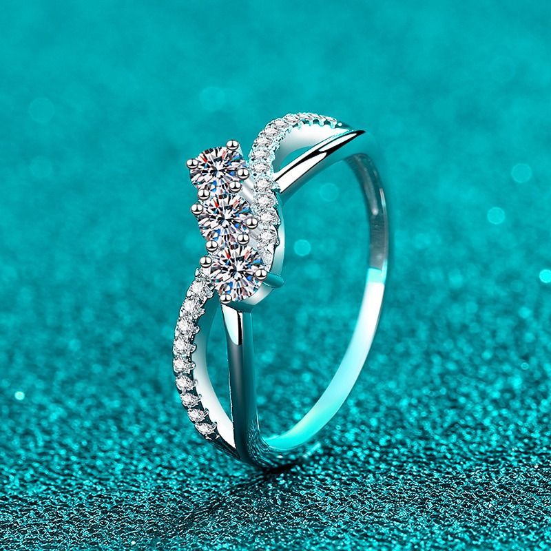 リング 指輪 モアサナイト 0.415ct シルバー925 人工