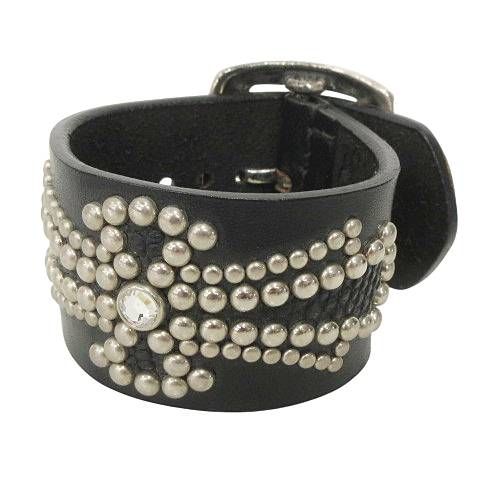Bill Wall Leather skull beadブレスレット BWL Skull Vintage Bracelet - Bill Wall Leather Inc.