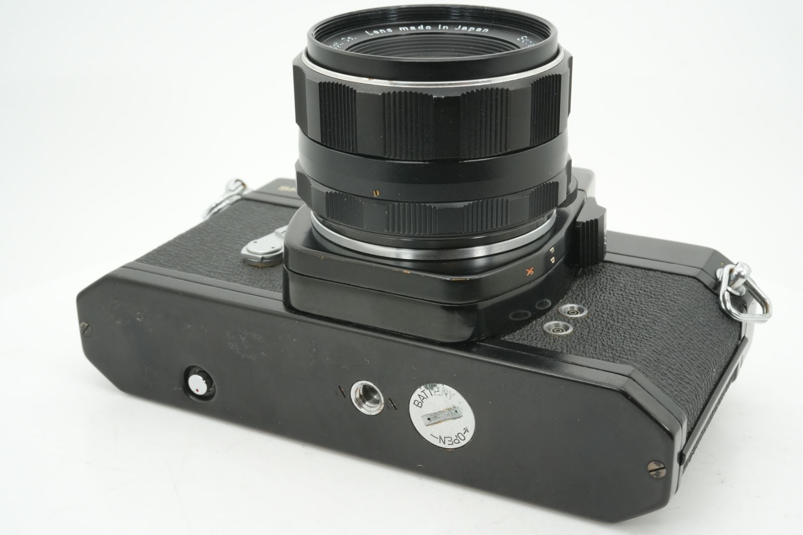 良品 ASAHI PENTAX SPOTMATIC SP ブラック 一眼レフイルムカメラ Super TAKUMAR 55ｍｍ f1.8 標準 単焦点 マニュアル オールドレンズ