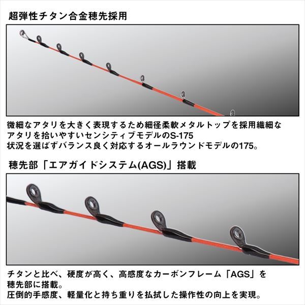 【値下げ】ダイワ フグ竿 メタリア湾フグ 175・J(2ピース) ダイワ メタリア 湾フグ 175・J (ロッド・釣竿) 価格比較 - 価格.com