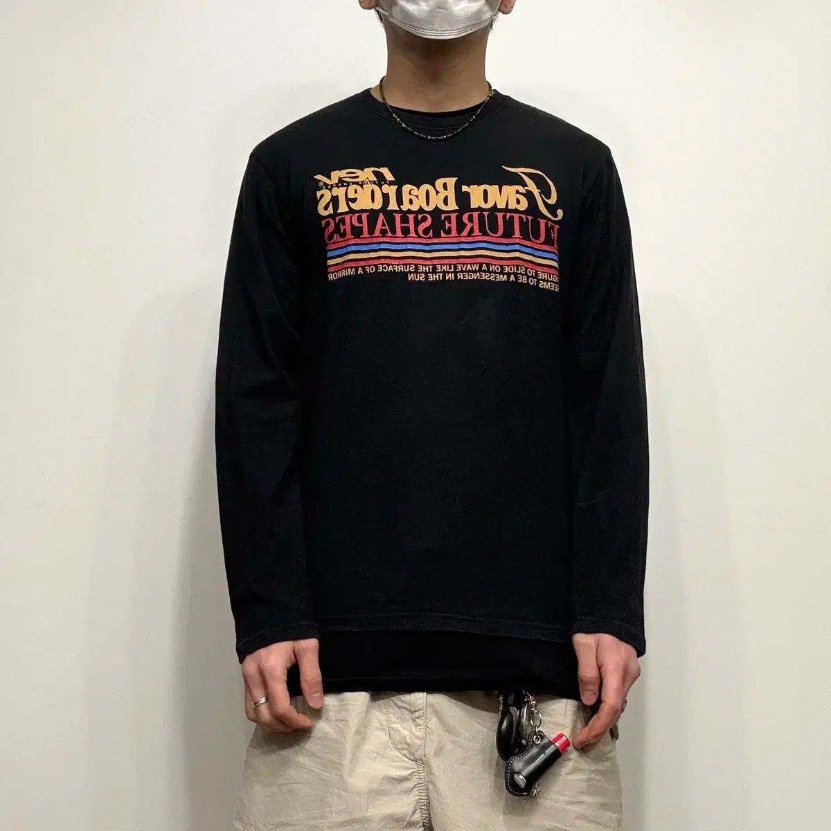 Nev Surf ヴィンテージ プリント 長袖 ロングスリーブ