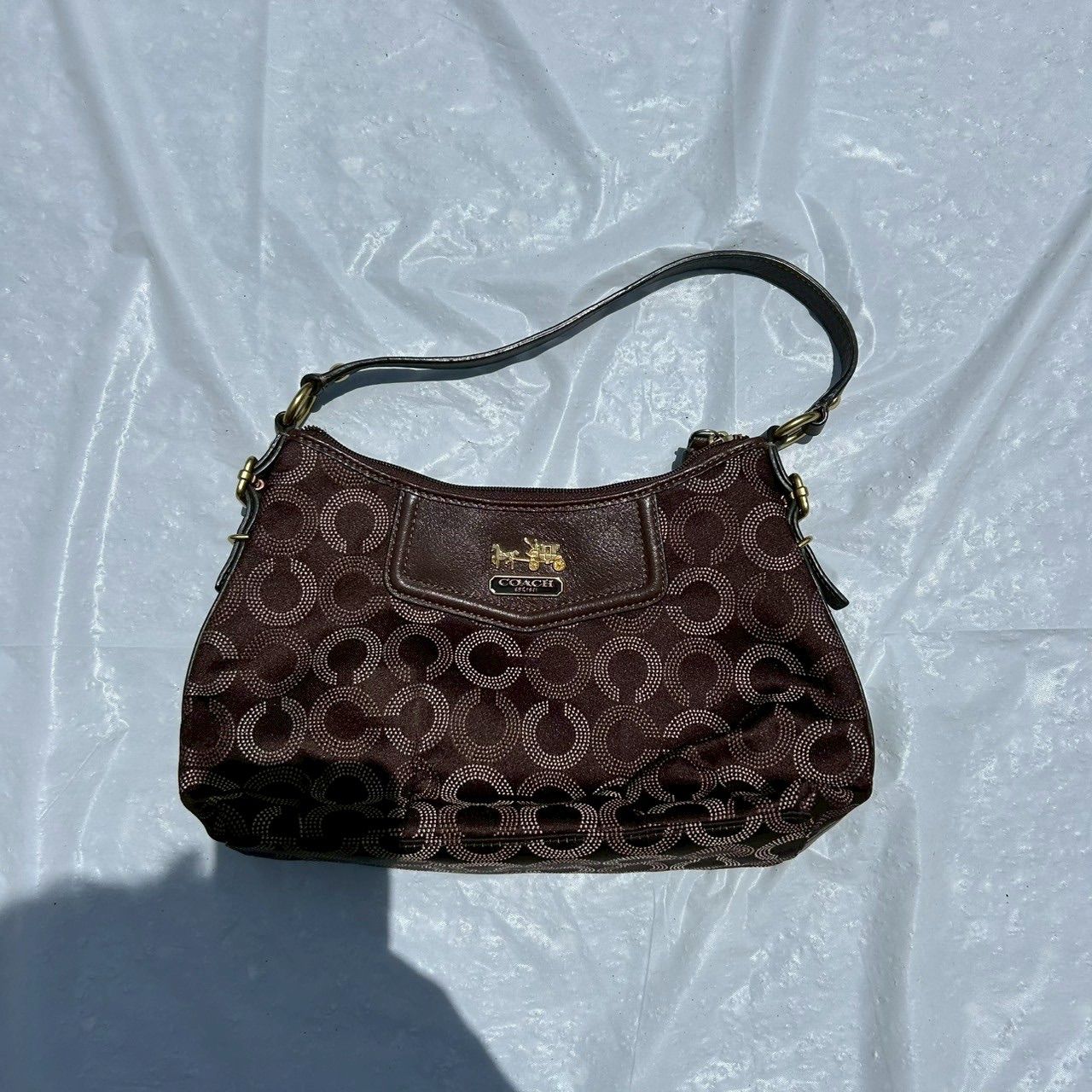 COACH コーチ ワンショルダーバッグ 44379 プアート ブラウン