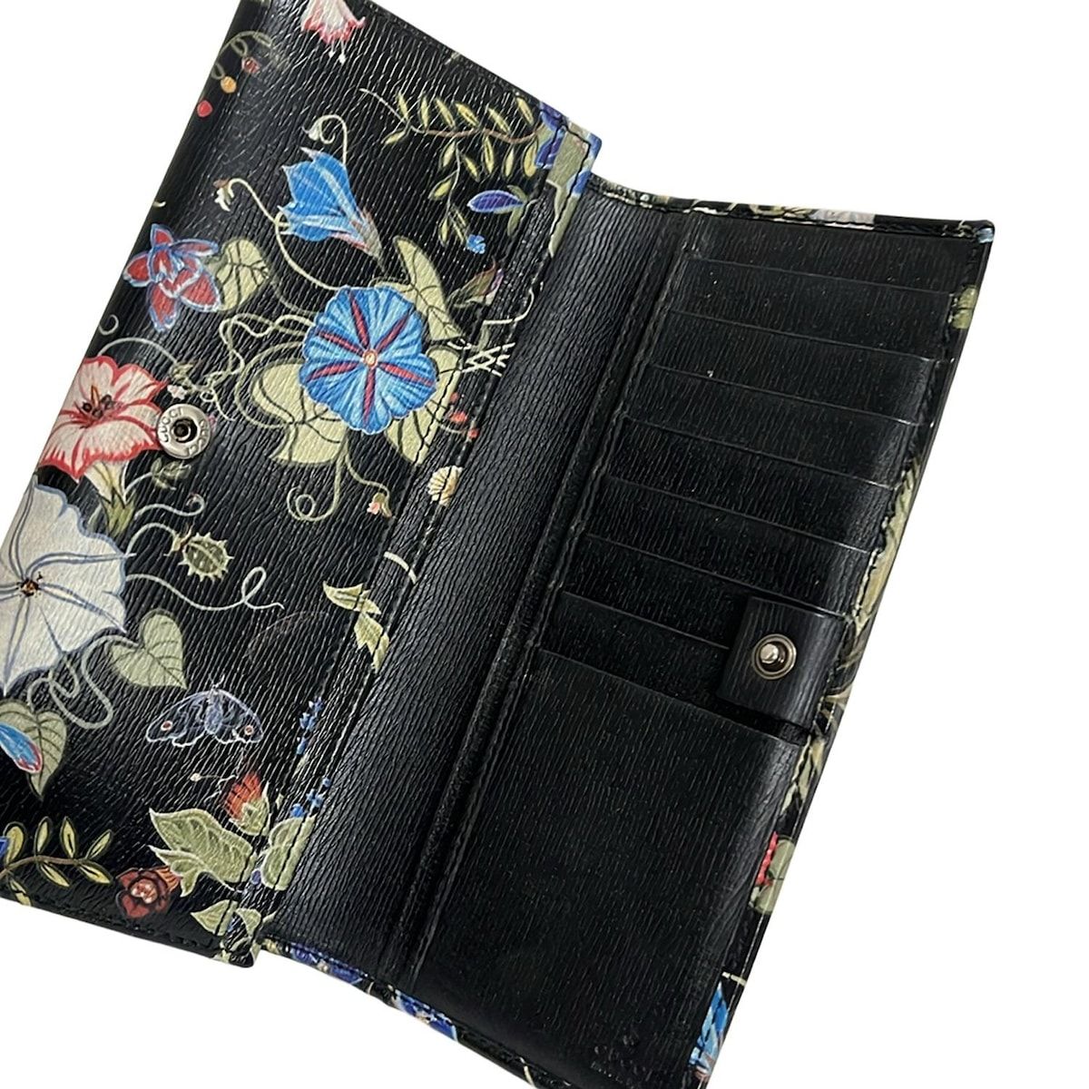 GUCCI(グッチ) 長財布 クリスナイトフローラ 274419 黒×ダーク GUCCI(グッチ) 長財布 クリスナイトフローラ 274419 黒×ダーク