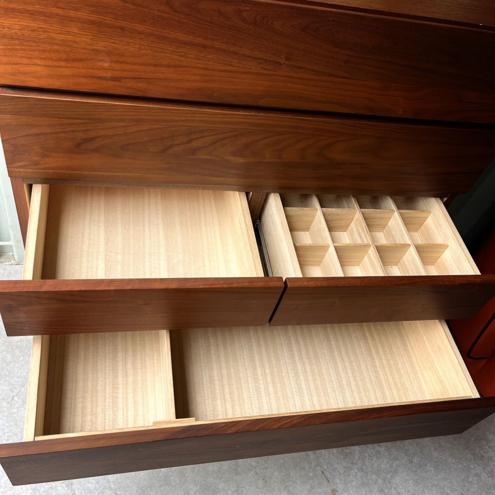 取付無料！大川家具 高野木工 レッチェ 北欧風天然木W105ハイチェスト✨