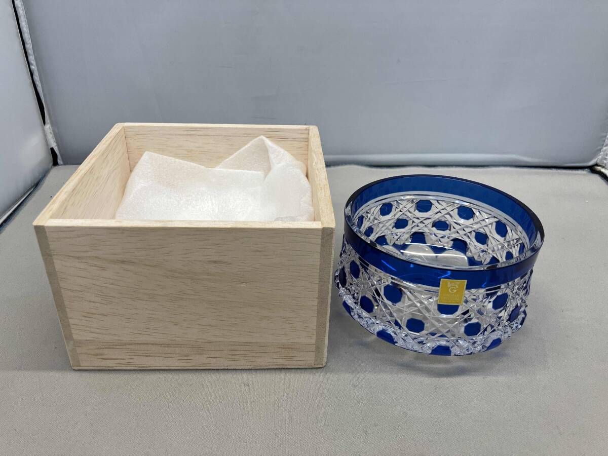 カガミクリスタル 江戸切子小鉢 フタなし