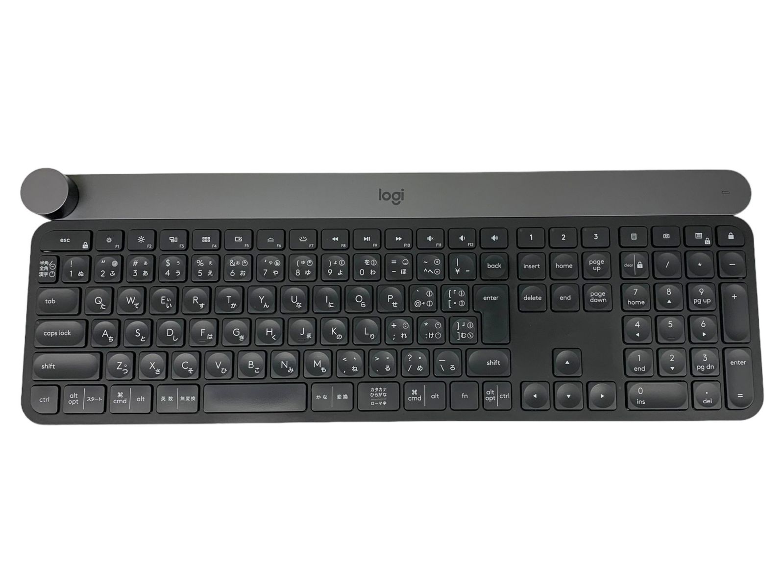 Logicool (ロジクール) キーボード ワイヤレス 無線 KX1000s  ワイヤレスキーボード 薄型 ブラック 家電/036