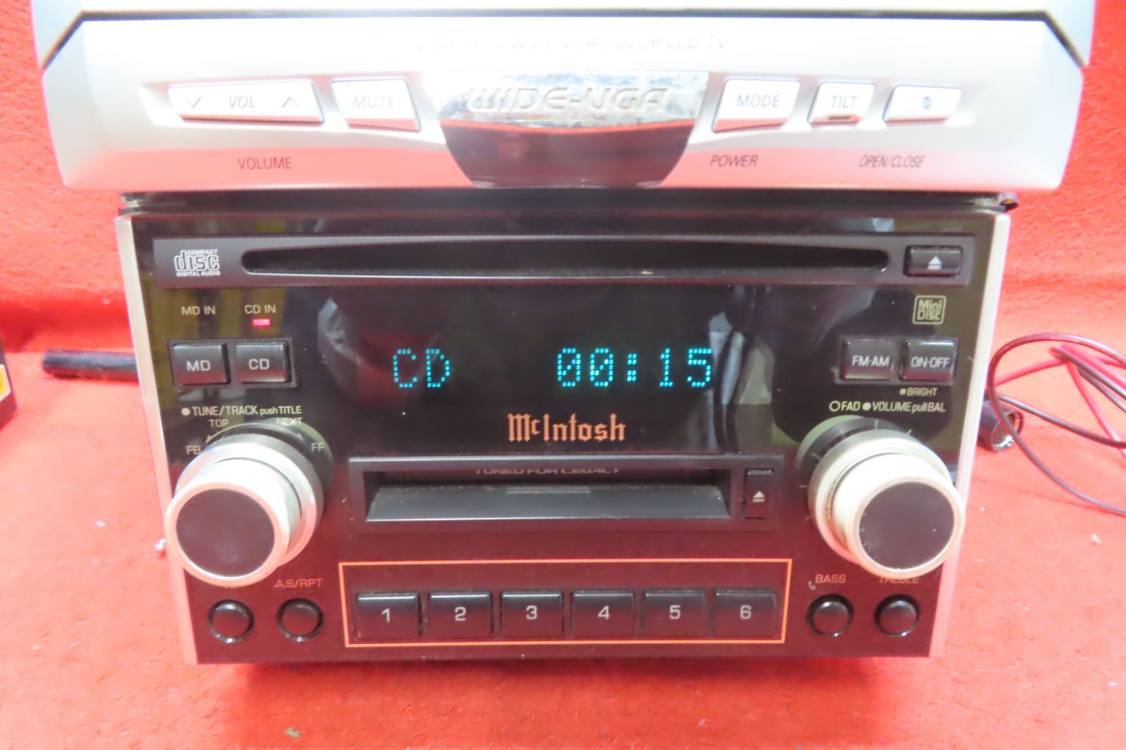 *CS2110* 付 スバル純正 レガシィ BE5 BE9 BH5 BH9 mcIntosh PF-40251-C EF-10801 CDデッキ オーディオ プレーヤー 本体のみ