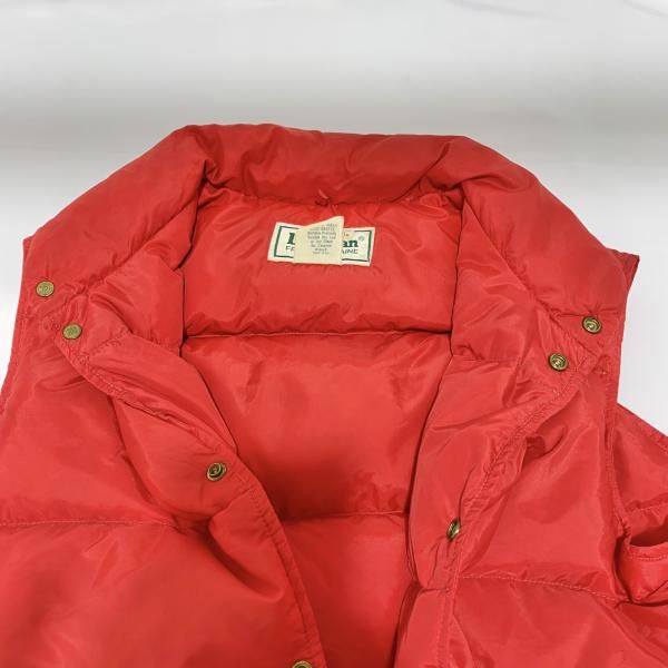 LL Bean レッド ダウンベスト 1980s USA製 L.L.Bean ダウンベスト | レッド - レディース 渋谷