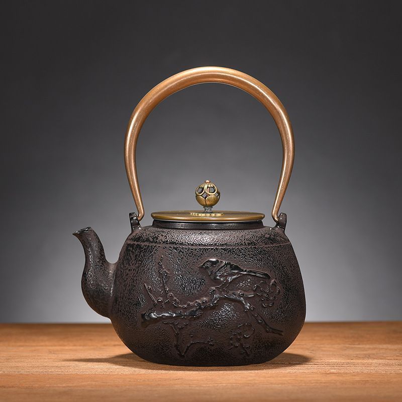 強くお勧め老鉄瓶茶道具 提梁壺 鉄やかん 鉄分補給 鉄びん（美品