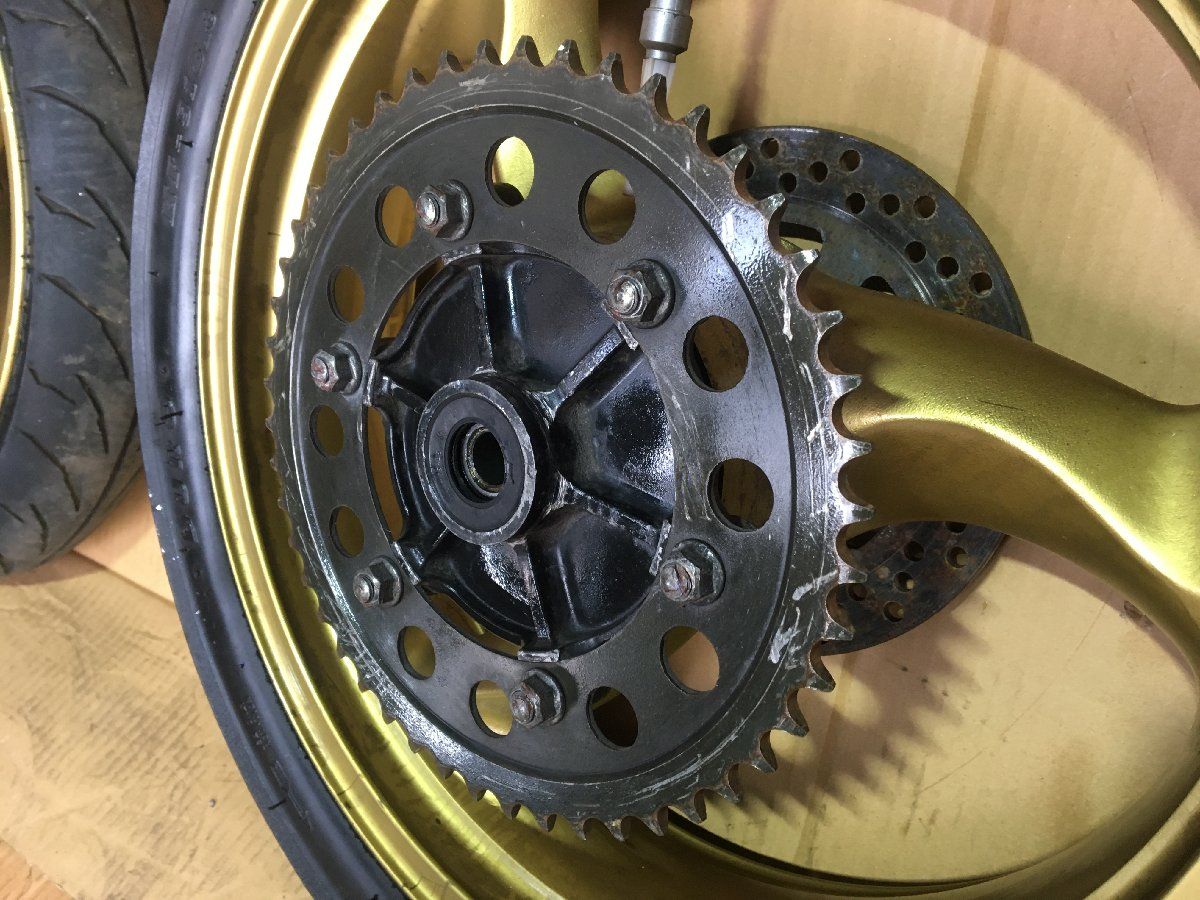 Kawasaki バリオス ZR250A 前後 ホイール セット ディスク付