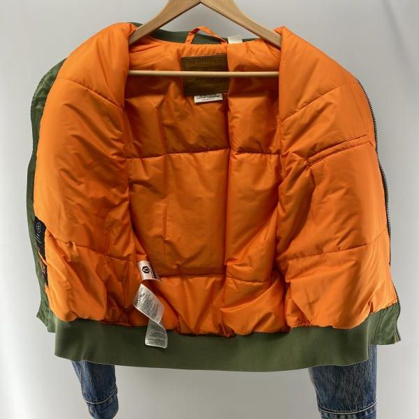 M 美品 LEVI’S MA-1 HYBRID TRUCKER JACKET Levi's（リーバイス） MA-1 ハイブリッドトラッカージャケット Gジャン