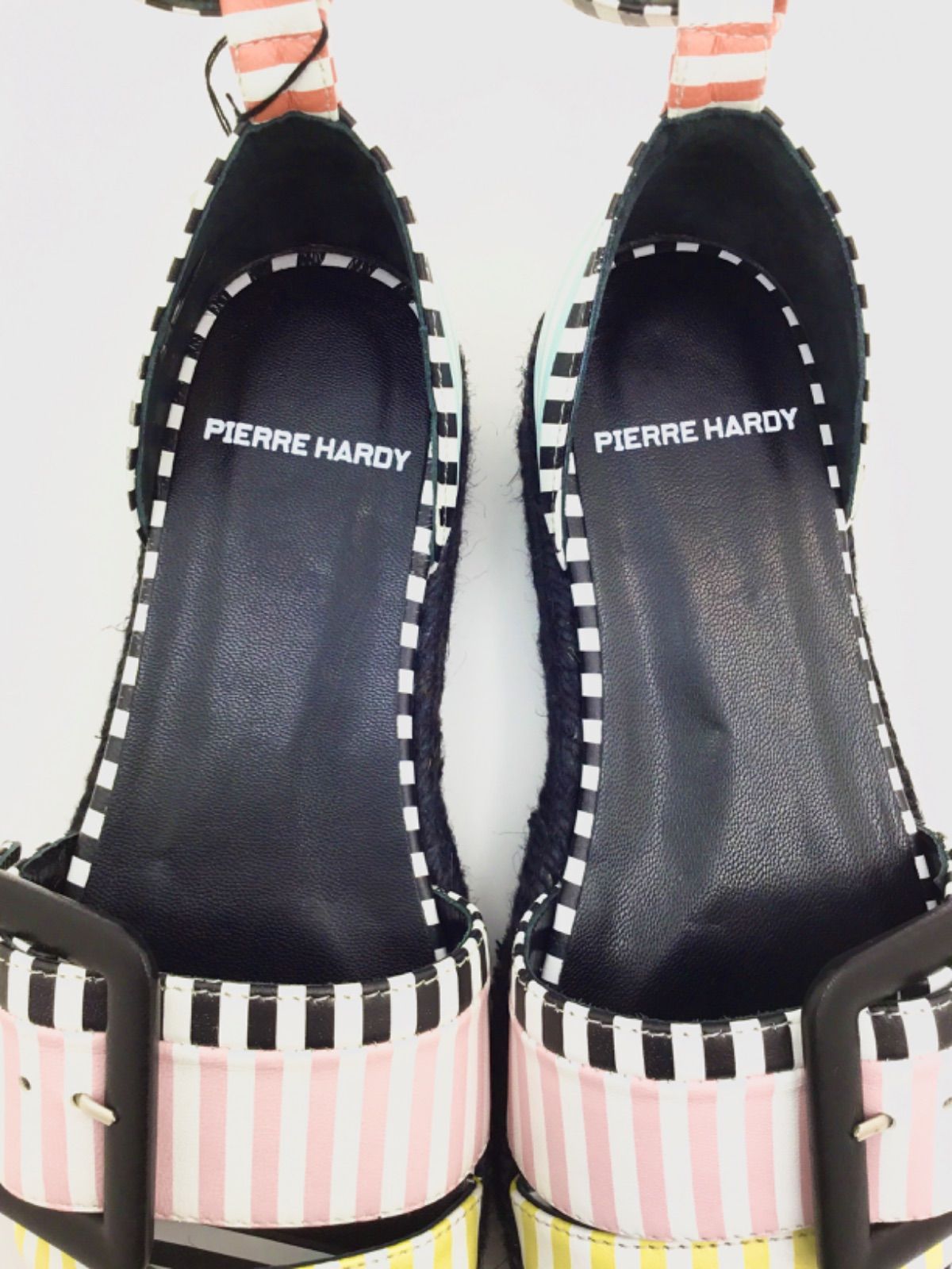 中古美品】ピエールアルディ PIERRE HARDY エスパドリーユ ストライプ  