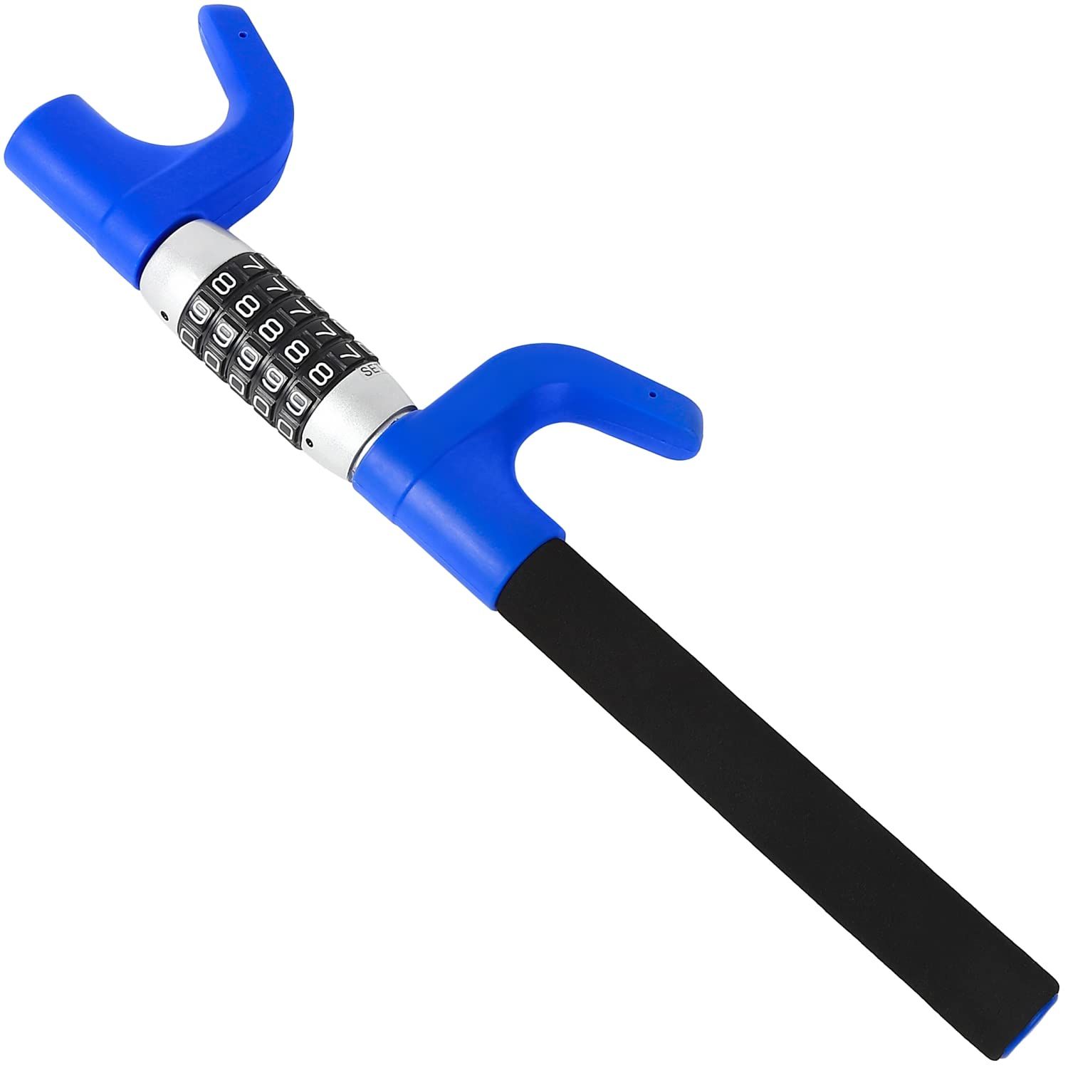 LESTA ハンドルロック 盗難防止 車 ダイヤル式 ステアリングロック リレーアタック対策 LST17D ブルー