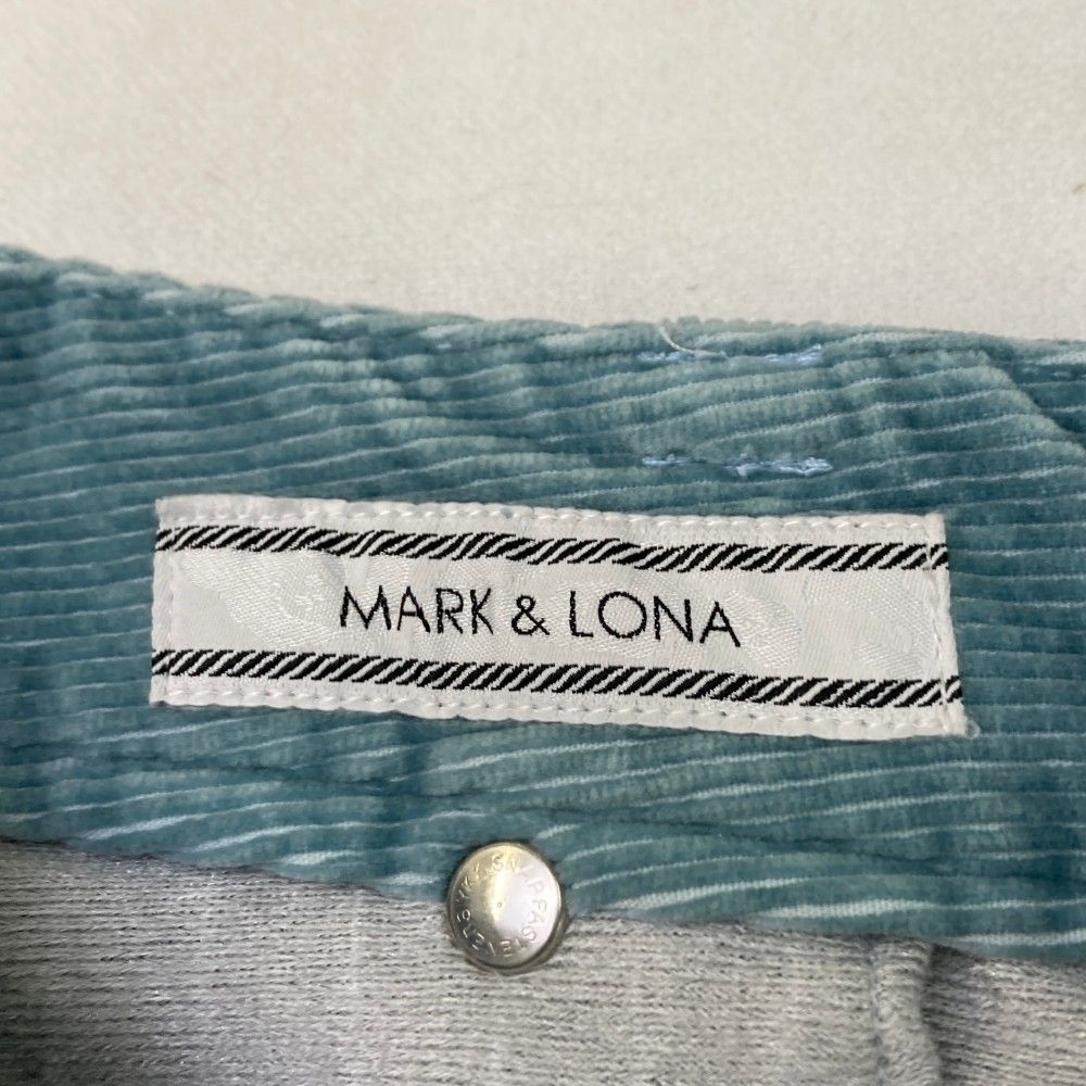 サイズ：M MARK&amp;LONA マークアンドロナ  蓄熱 ショートパンツ ファー付き  ブルー系 [240101396195] ゴルフウェア レディース ストスト サイズ：M MARK&LONA マークアンドロナ 蓄熱 ショートパンツ
