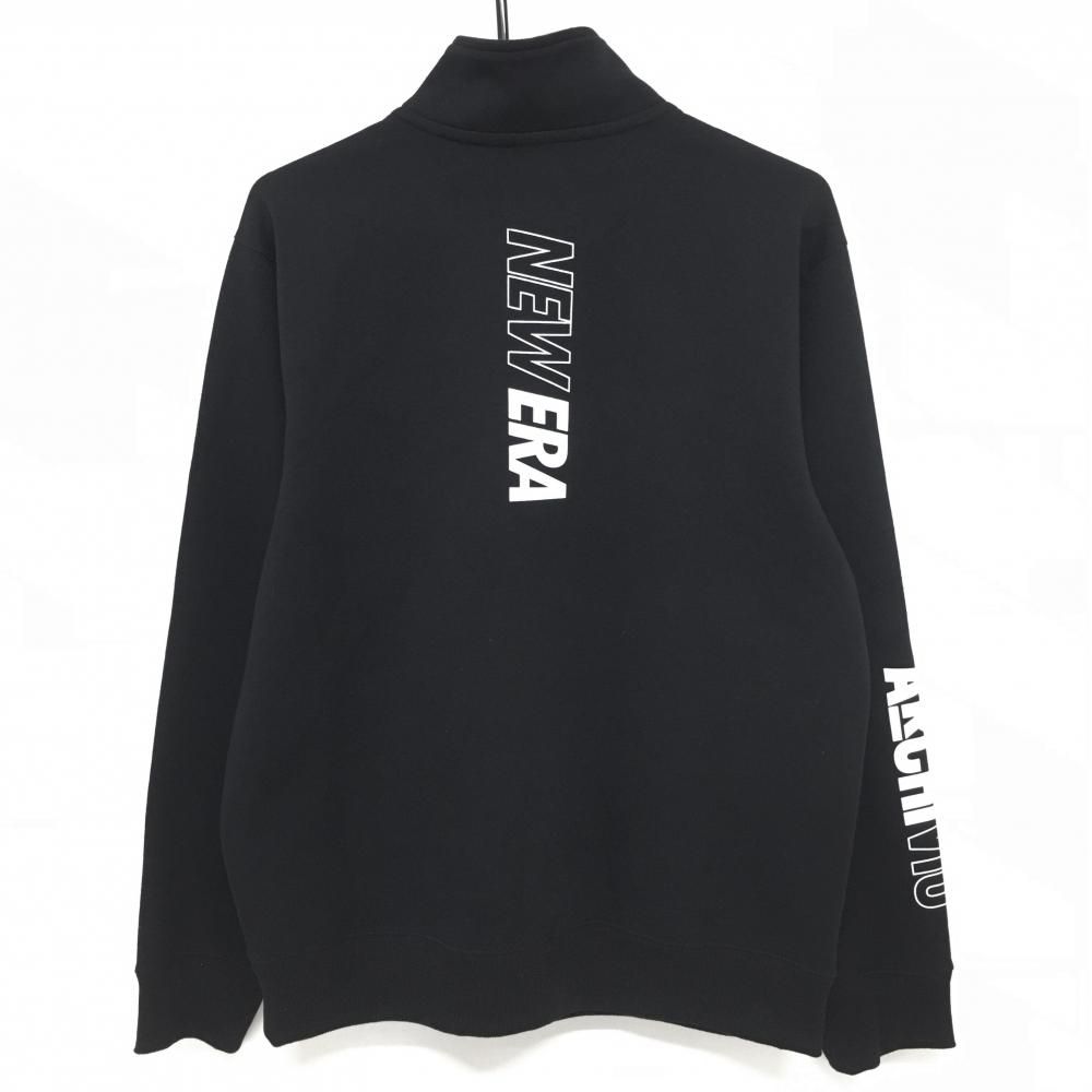 ★アルチビオ×ニューエラトレーナー 超美品】アルチビオ×ニューエラ ハイネックトレーナー 黒×白 ハーフ