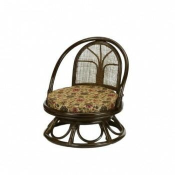 今枝商店 Romantic Rattan 籐回転座椅子 ミドルタイプ S512B