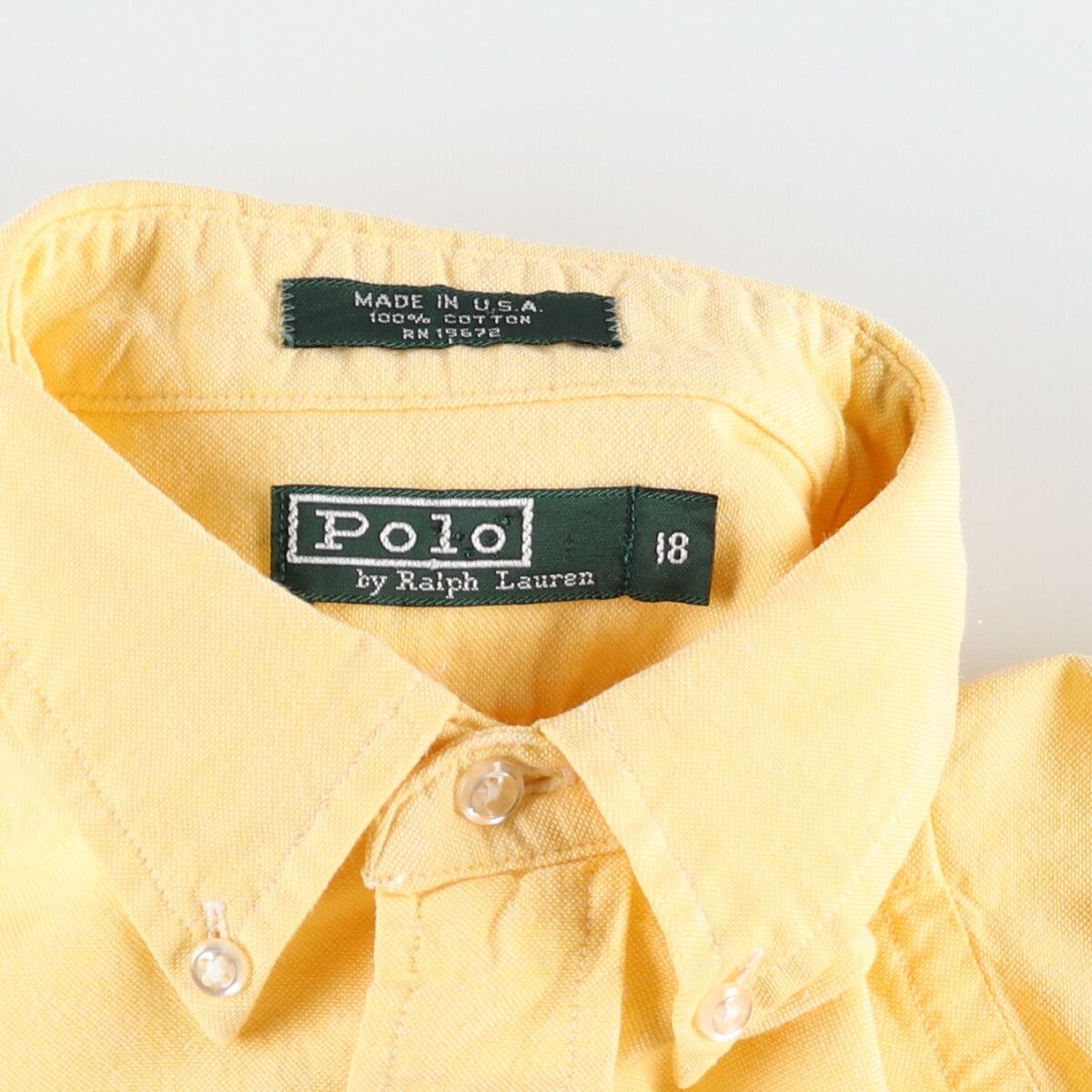 古着 ~90年代 ラルフローレン Ralph Lauren POLO by Ralph Lauren 長袖 ボタンダウンシャツ USA製  レディースM相当/eaa486201 - メルカリ