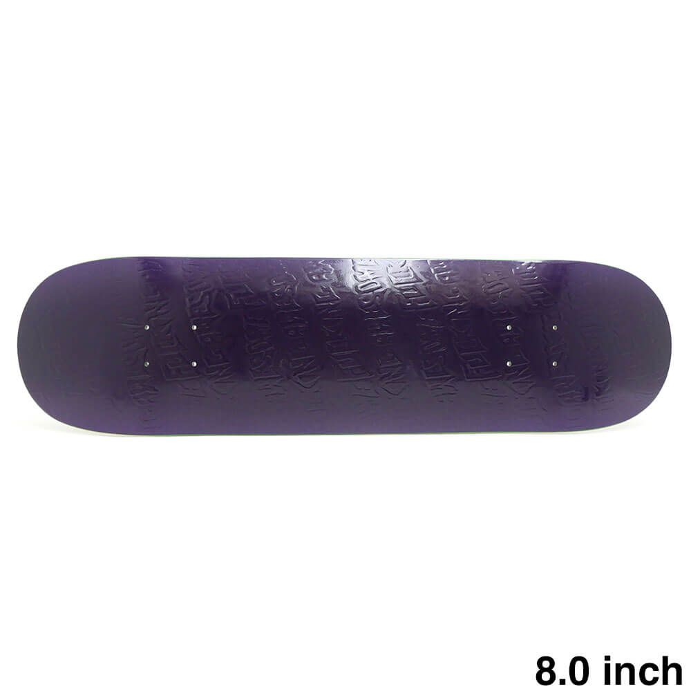 FUCKING AWESOME DECK ファッキンオーサム デッキ TEAM EMBOSSED COLOR PHANTOM PURPLE 8.0 SHAPE 2 スケートボード スケボー
