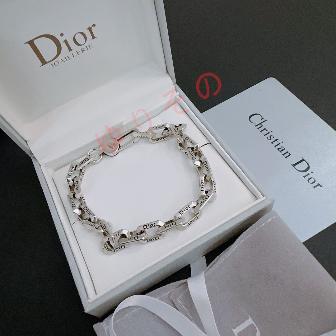 Christian Dior クリスチャンディオール インターロック チェーンブレスレット