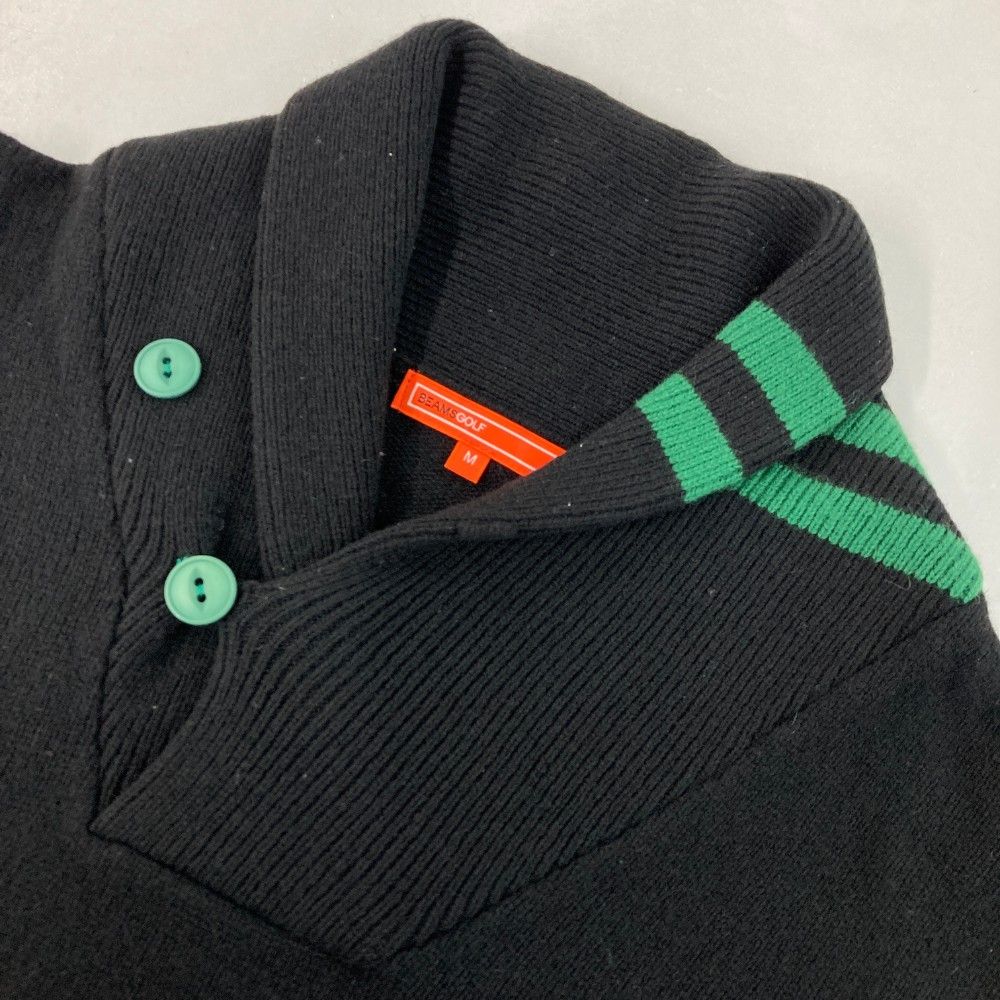 サイズ：M BEAMS GOLF ビームスゴルフ 襟付 ウール ニットセーター
