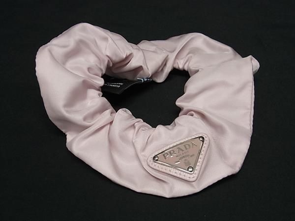 □美品□ PRADA プラダ リナイロン シュシュ ヘアゴム ヘア