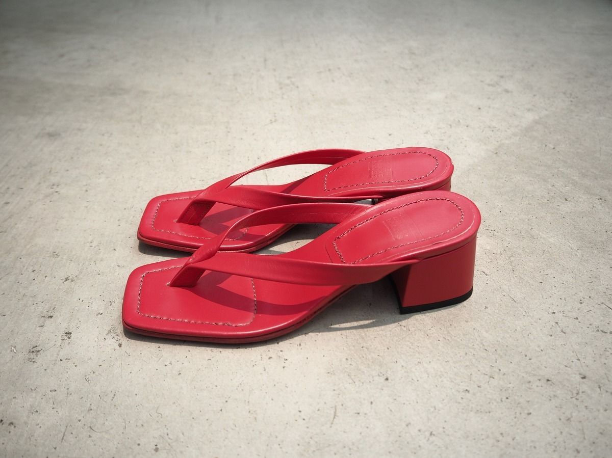 メゾンエウレカ トング ヒール サンダル MAISONEUREKA リアルレザー 新品 MAISON EUREKA メゾンエウレカ TONG HEEL SANDAL トング
