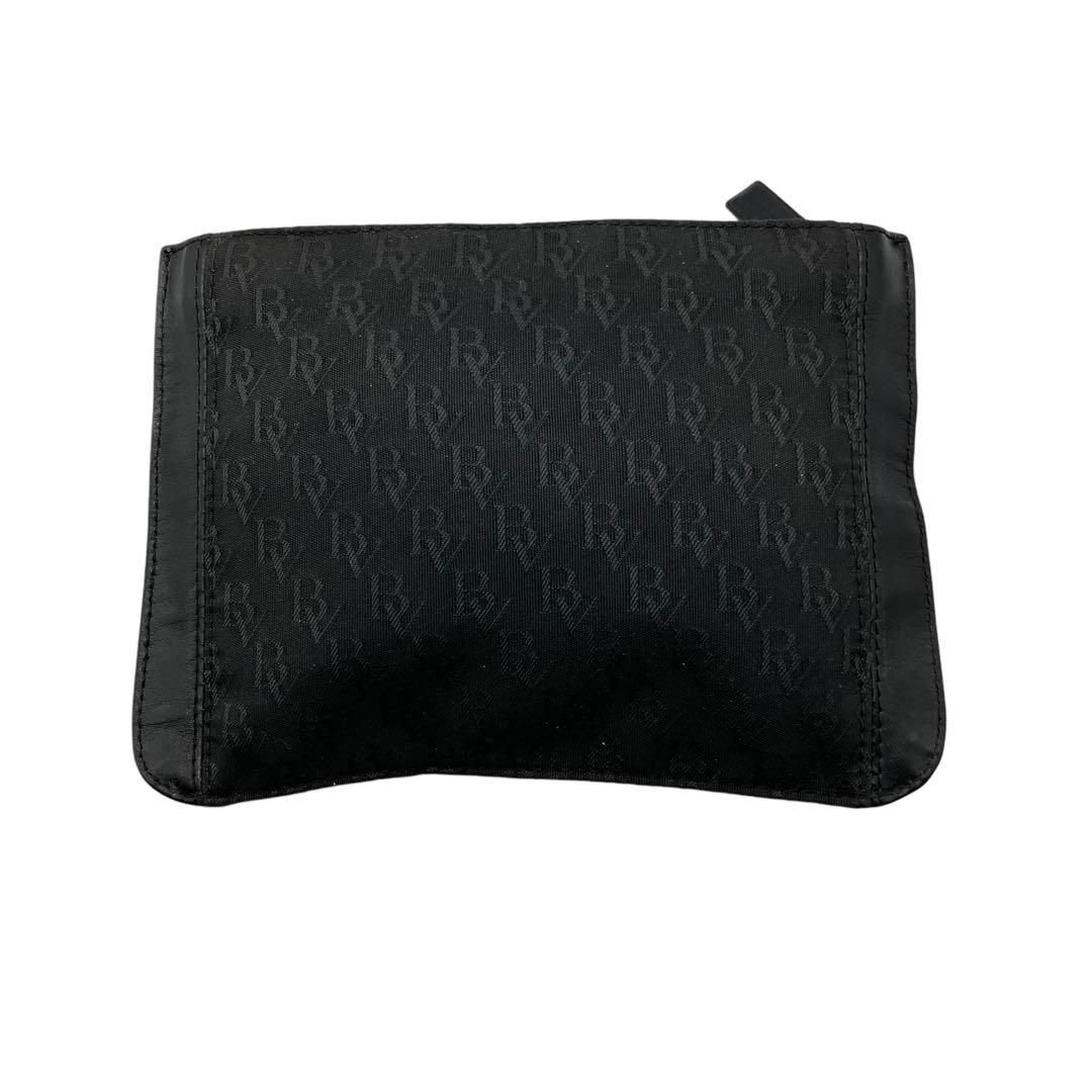 良品 1934 ボッテガヴェネタ ポーチ 総柄 キャンバス レザー 黒 - メルカリ 