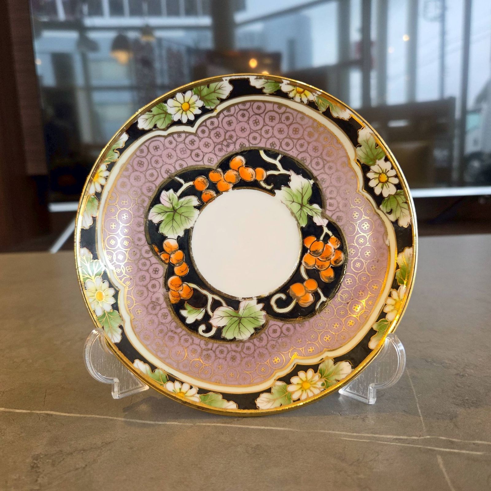 希少 オールドノリタケ M 印 NIPPON表記 ハンドペイント 花瓶 オールド