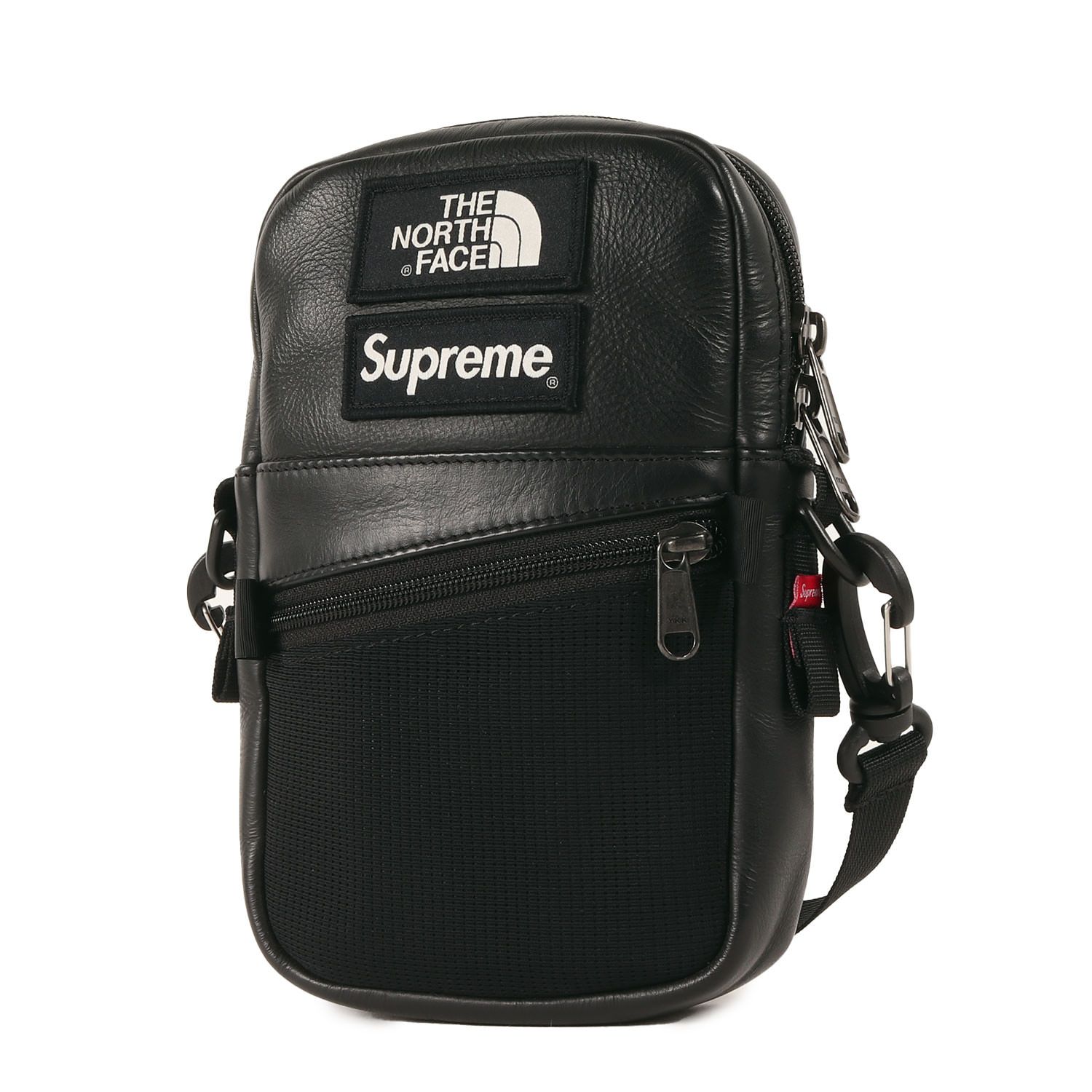 美品 Supreme シュプリーム THE NORTH FACE レザー ショルダーバッグ  