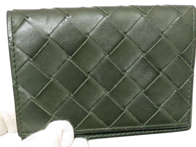 ボッテガヴェネタ イントレチャート カードケース 名刺入れ レザー