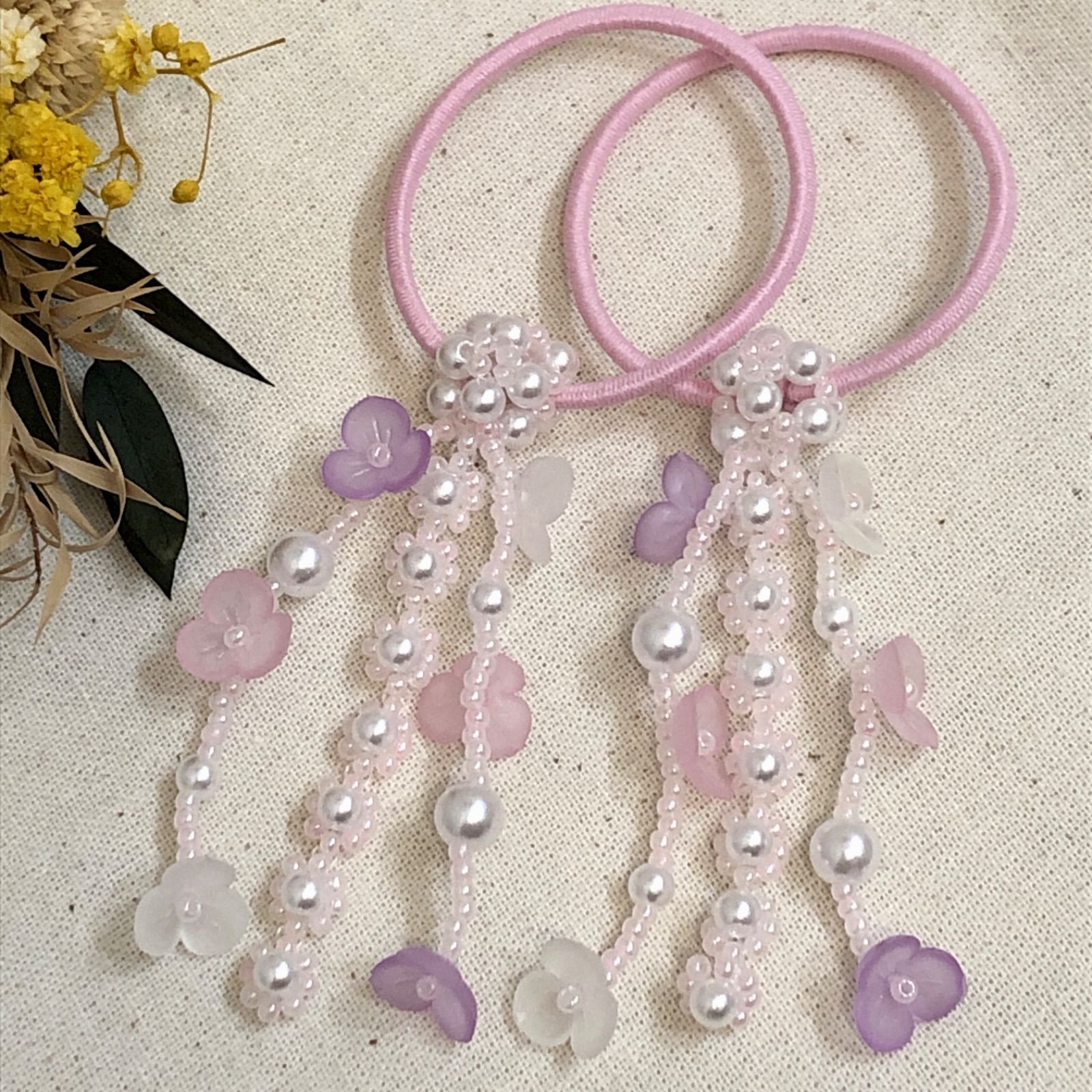 ୨୧ファーセットA-2୨୧ヘアゴム⑅ベビー&キッズ⑅ハンドメイド