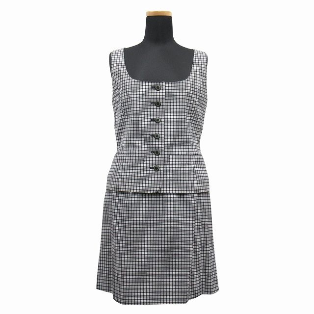 美品 マドモアゼルディオール Mademoiselle Dior チェック 