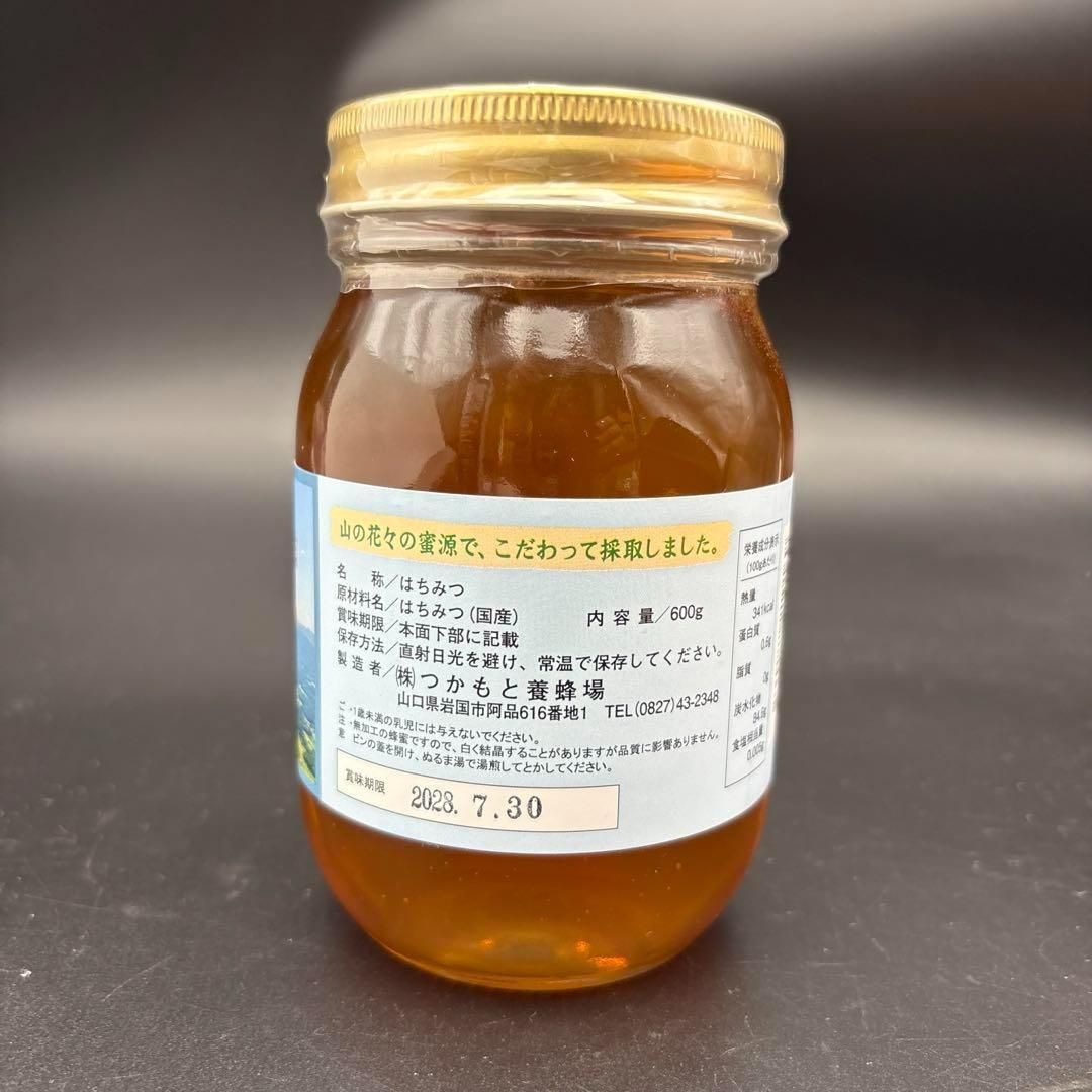 つかもと はちみつ 完熟 生 国産 純粋蜂蜜 無添加 非加熱 600g ✖️3個 つかもと はちみつ 完熟 生 国産 純粋蜂蜜 無添加 非加熱 600g 3個