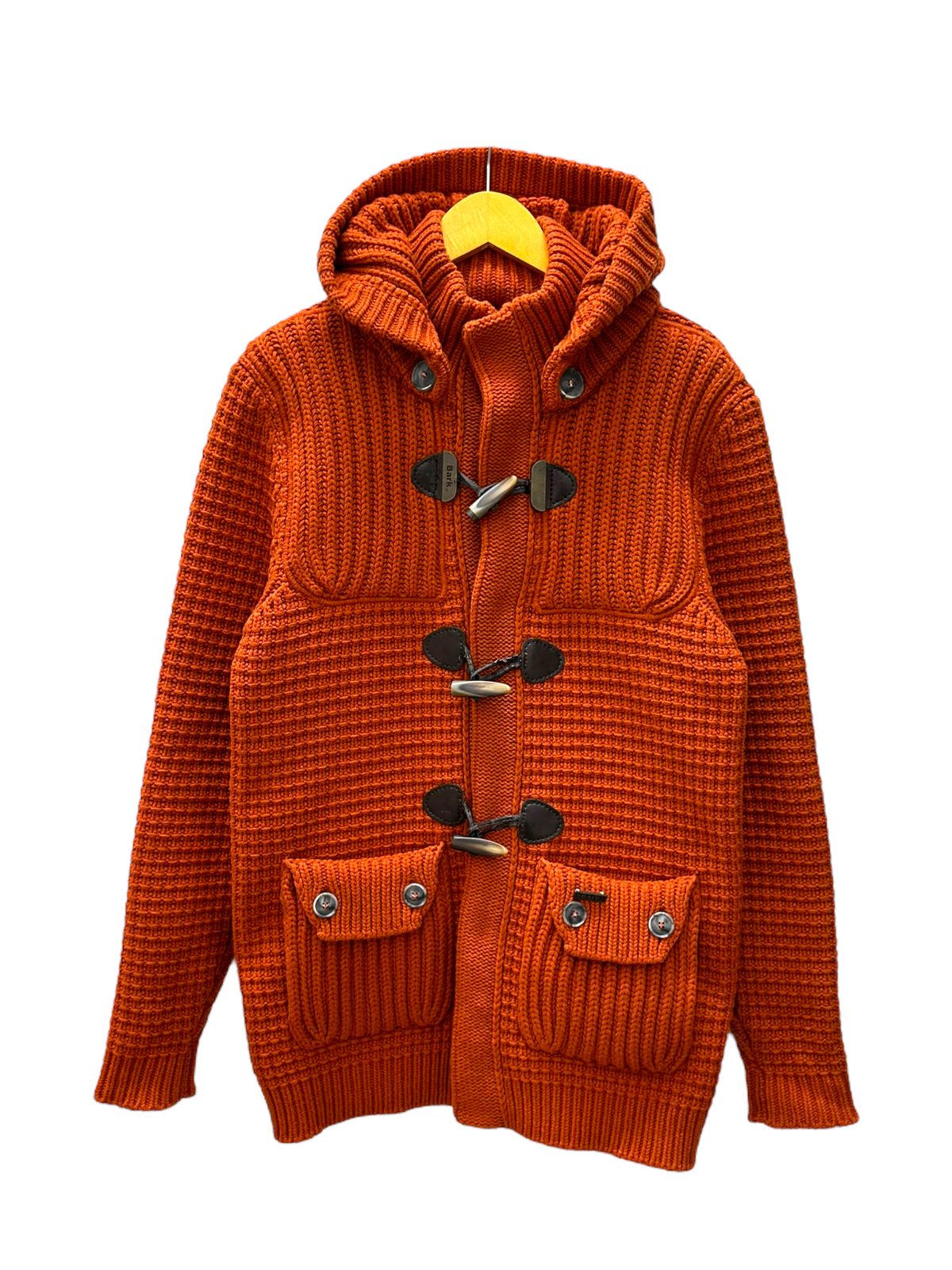 BARK (バーク) ニットダッフルコート ウール フード付き イタリア製