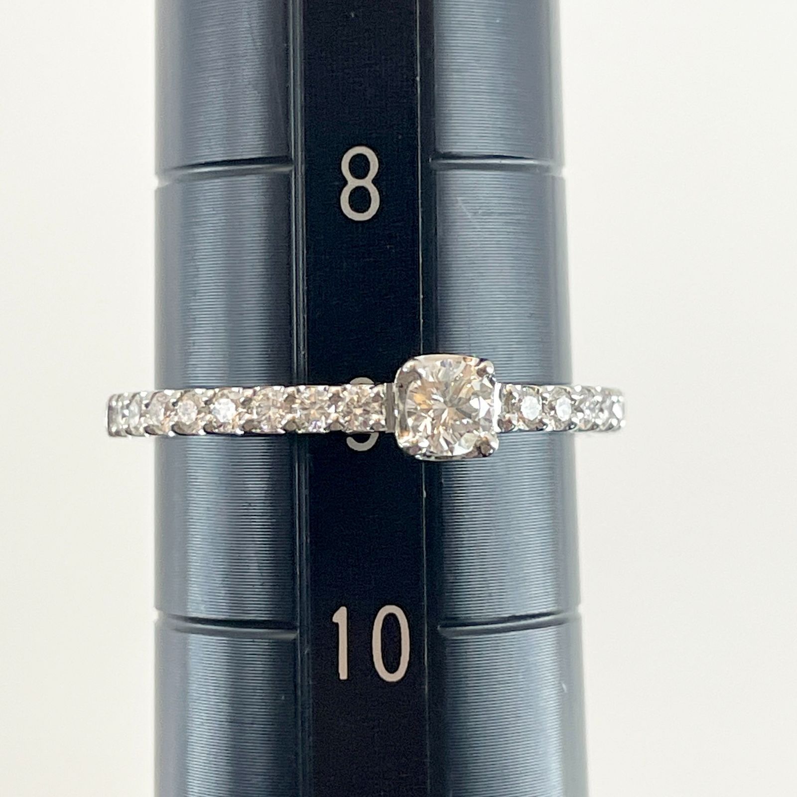 スタージュエリーD0.30CT プラチナダイヤリングハーフエタニティ スタージュエリー ダイヤ 0.30ct ハーフエタニティ リング/24