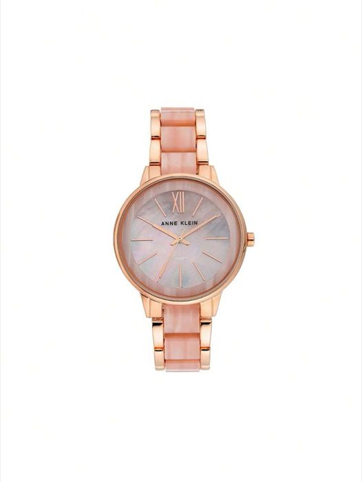 腕時計 レディース クォーツ ローズゴールド水晶樹脂レディース腕時計 ライトピンクマザーオブパールダイヤル 調節 なブレスレット プレゼントウォッチ |1412PKRG