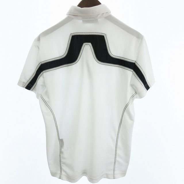 【新品・未使用・タグ付】J.LINDEBERG ポロシャツ 白 Ｌ ジェイリンドバーグ J.LINDEBERG 美品 ポロシャツ カットソー