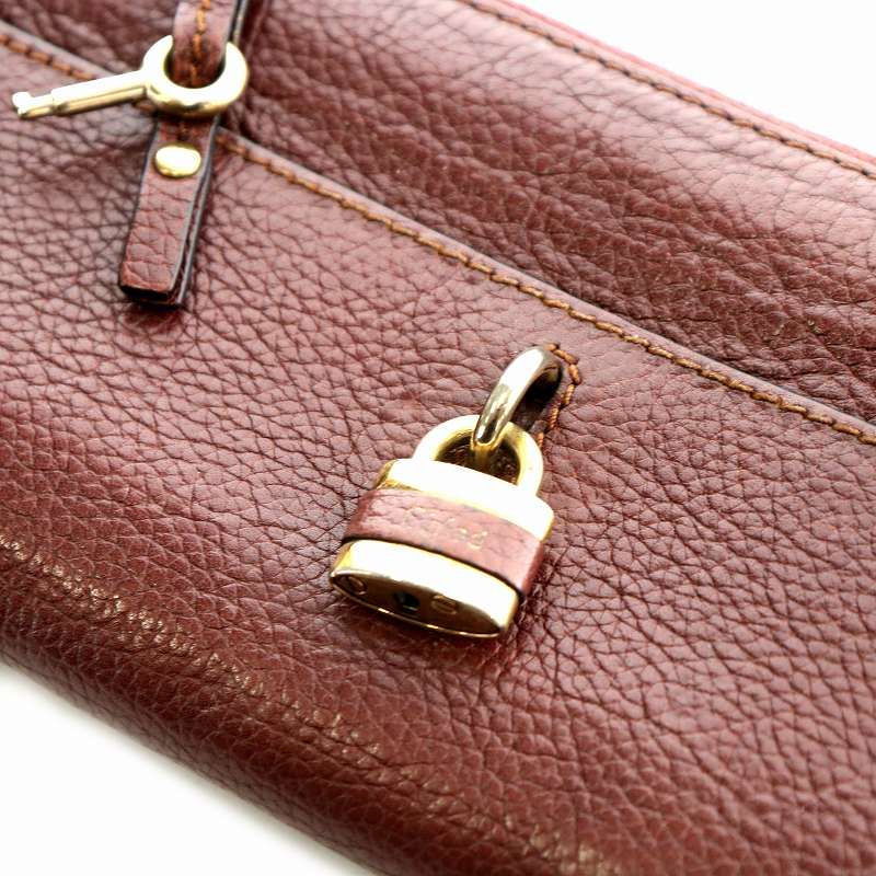 クロエ CHLOE パディントン 長財布 レザー カデナ L字ファスナー
