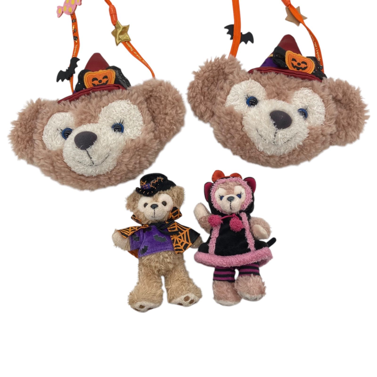 186001　ディズニーリゾート　シェリーメイ　ハロウィン　ポシェット・ぬいぐるみバッジ　4点まとめ売り