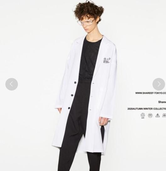 シャリーフ SHAREEF ラボラトリーコート M ホワイト