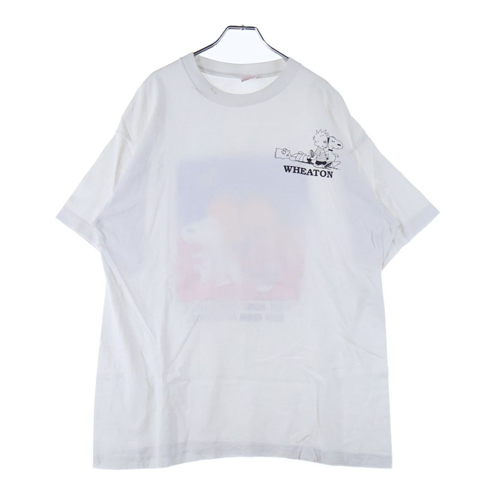 VINTAGE ヴィンテージ 90s I Get Home With A Little Help From My Friends 両面プリント半袖Tシャツ カットソー ホワイト