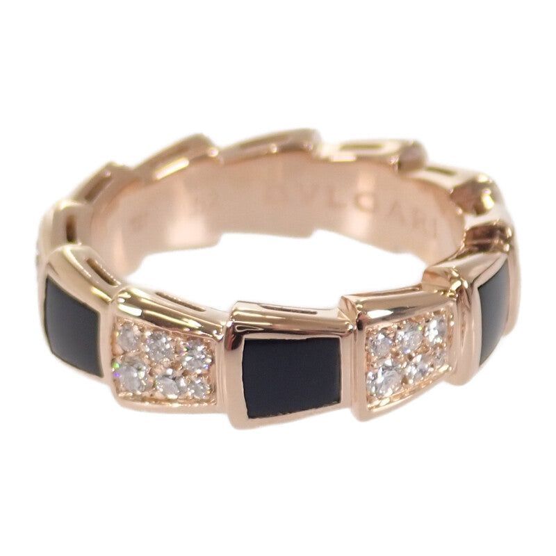 高級 ヘビスネークローズゴールドダイヤクリップピアスセルペンティ