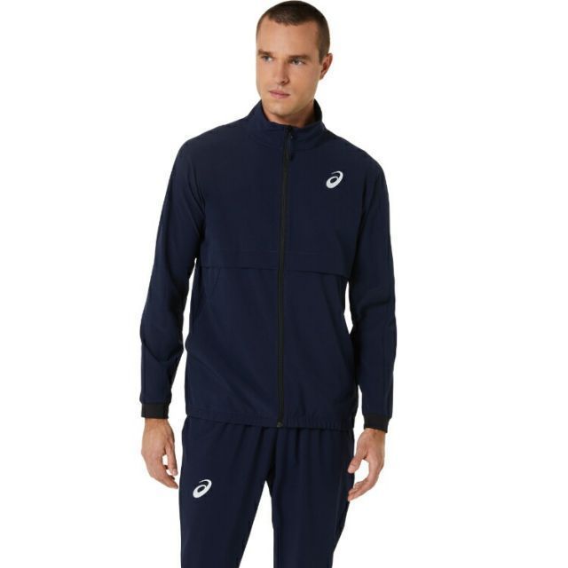 asics アシックス MEN MATCH JACKET ミッドナイト XL 2041A249 400 | スポーツ用品 スポーツ グッズ ツール アクセサリー 雑貨 小物 使いやすい テニス 衣類 メンズ 男性用 XL アウター ジャケット ストレ