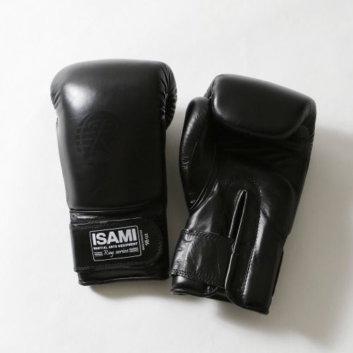 ブラック/8oz 【新品】ISAMI スパーリング グローブRS RS-002 8oz〜12oz //イサミ ボクシング グローブ ボクシンググローブ 本革使用 ボクシング キックボクシング 送料無料 rs-002