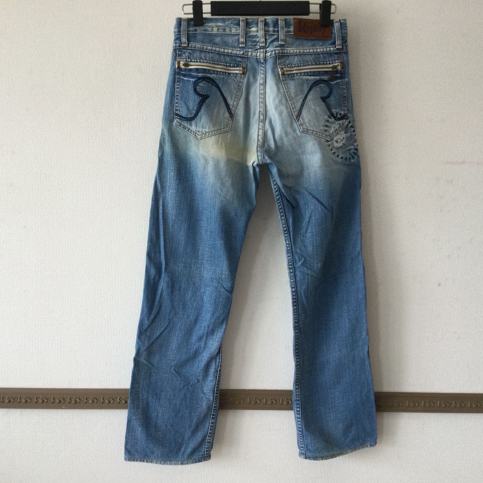 6015 REPLAY MV 903F 032 ジーンズ W30 ヴィンテージ加工