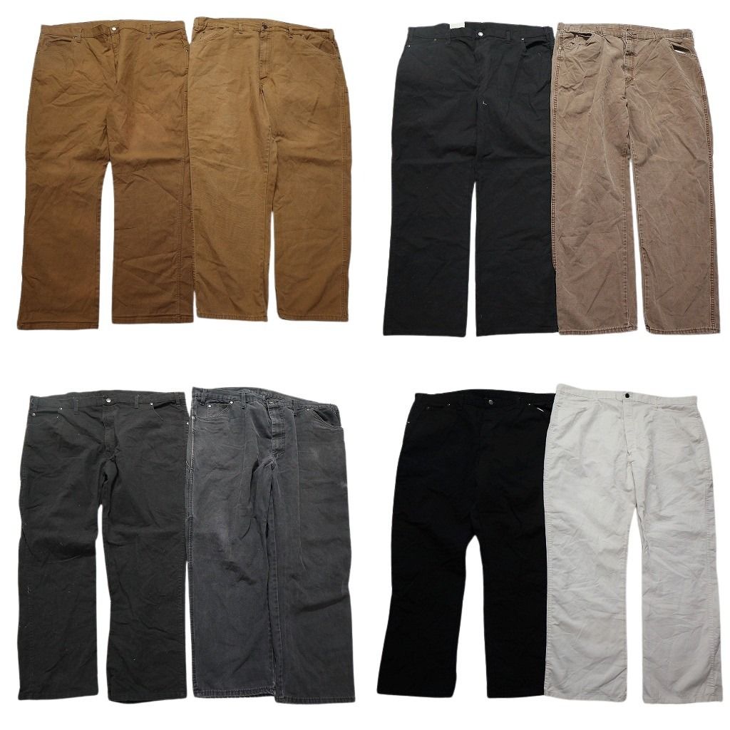 古着卸 まとめ売り ディッキーズ Dickies ダック ペインター パンツ 8枚セット メンズ 44 |46 デッドストック ワーク 古着 NB9801