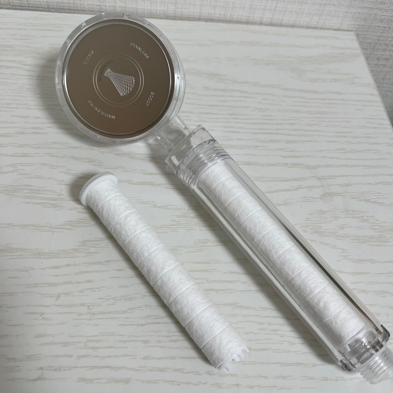 新品未使用品♪】シャワーヘッド ビタミンC 節水 塩素除去 Vitamin Shower 肌＆ヘアケア用 バリューズ本州無料配送その他別途料金  メルカリ