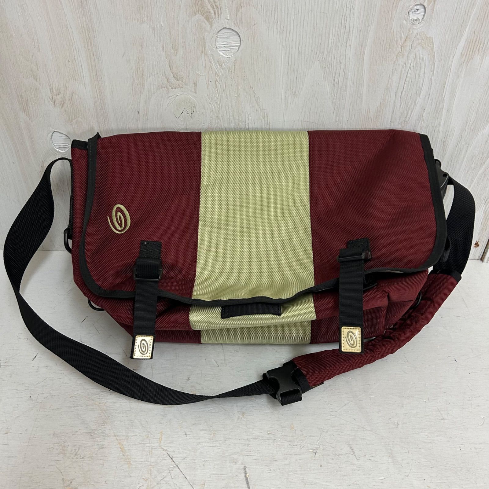 TIMBUK2 メッセンジャーバック ショルダーバッグ グリーン 赤 M