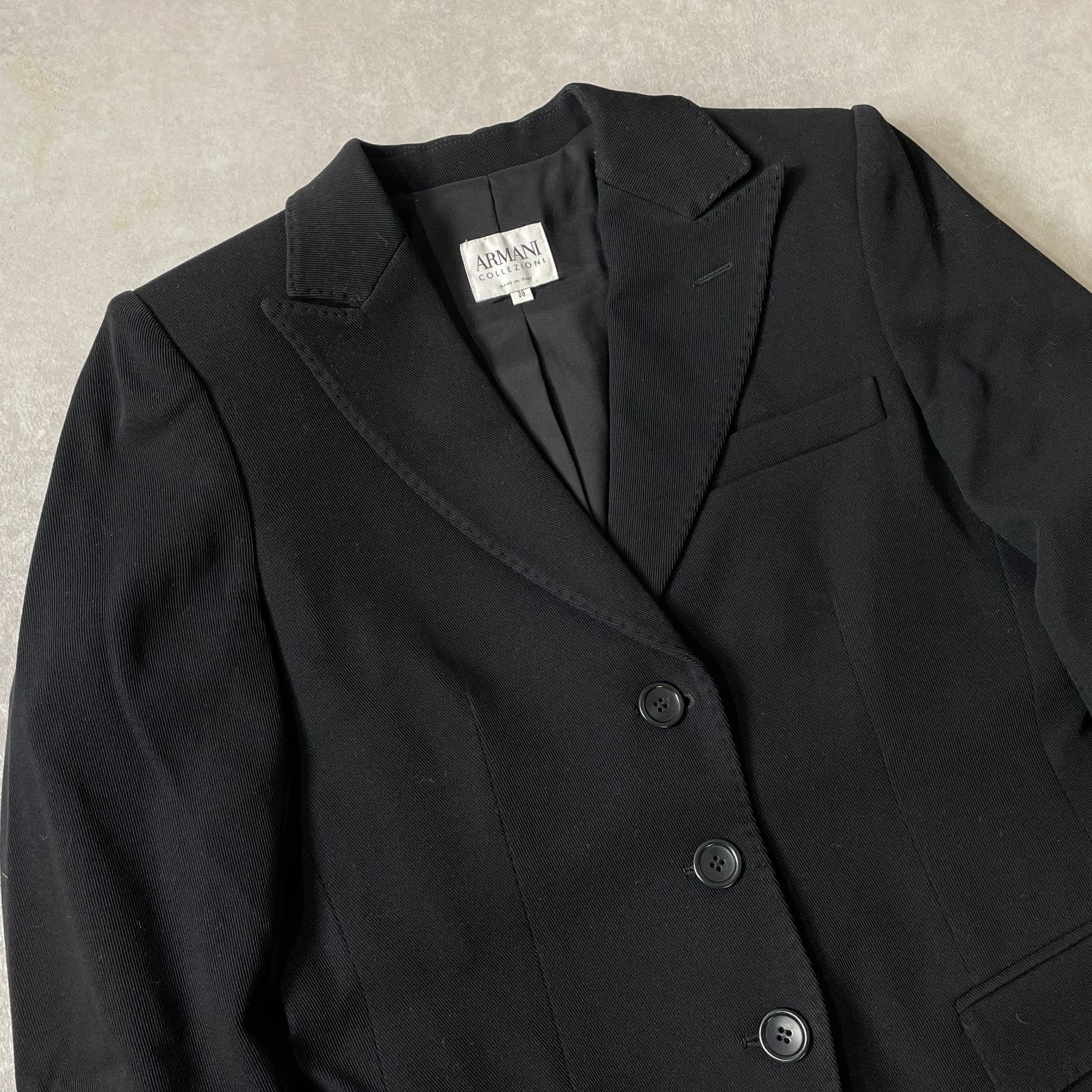 ARMANI COLLEZIONI ウール混 テーラード ジャケット ITALY製 