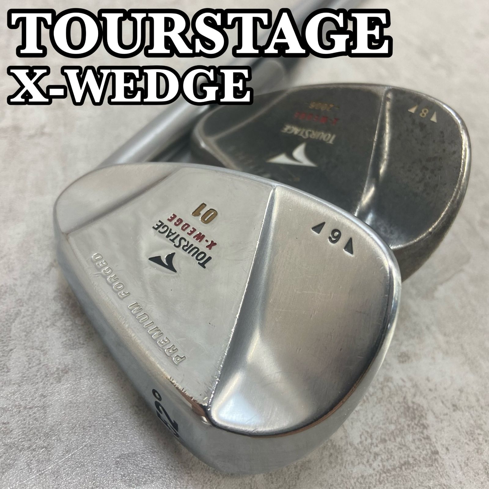 TOURSTAGE　ツアーステージ　X-WEDGE　メンズウェッジ2本セット　AW52°　 SW58°　スチール　S200　ウェッジ　右利き用